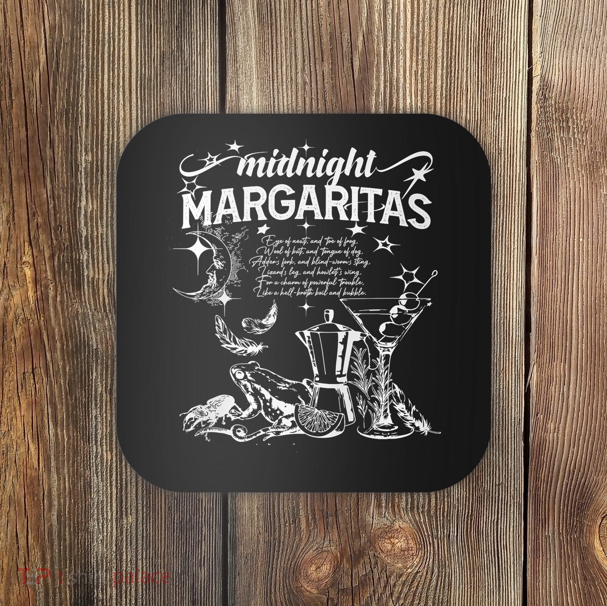 Midnight Margaritas Recipe Halloween Coaster