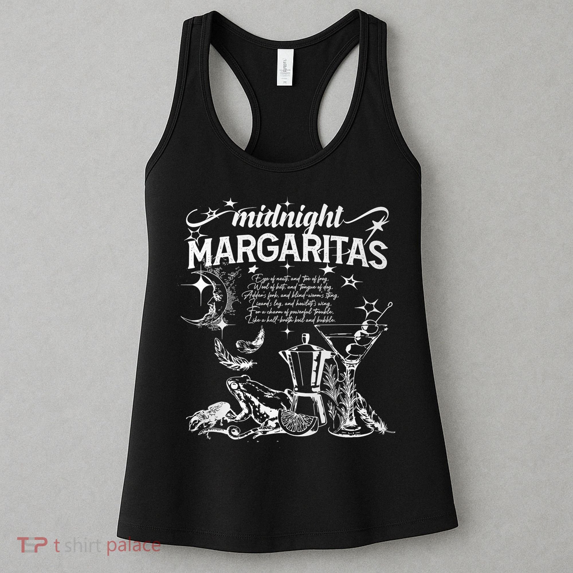 Midnight Margaritas Recipe Halloween Women's Tank Top