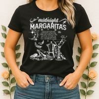 Midnight Margaritas Recipe Halloween Women's T-Shirt thumb 2