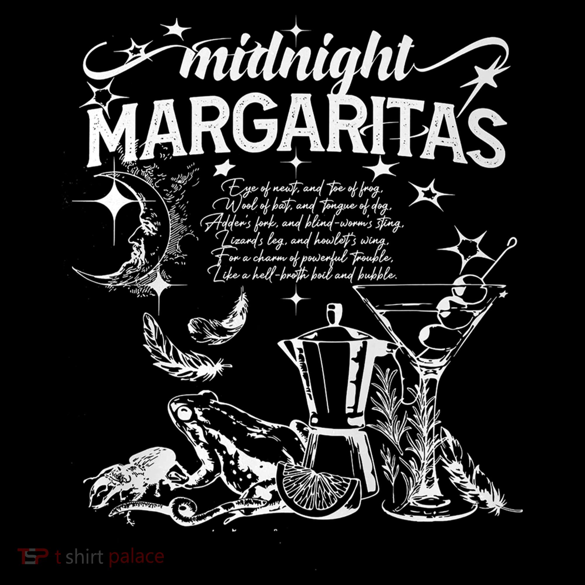 Midnight Margaritas Recipe Halloween Women's T-Shirt