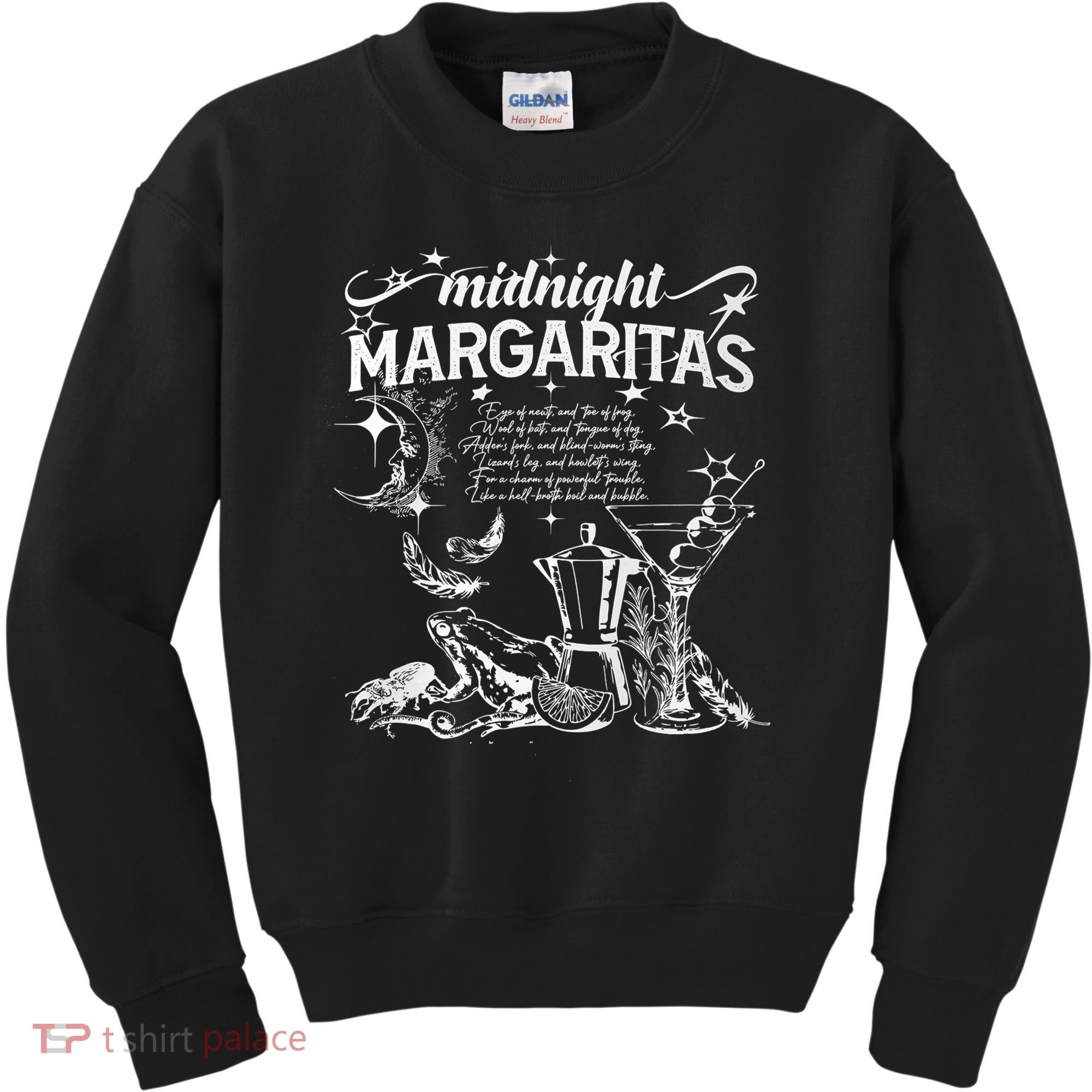 Midnight Margaritas Recipe Halloween Kids Sweatshirt