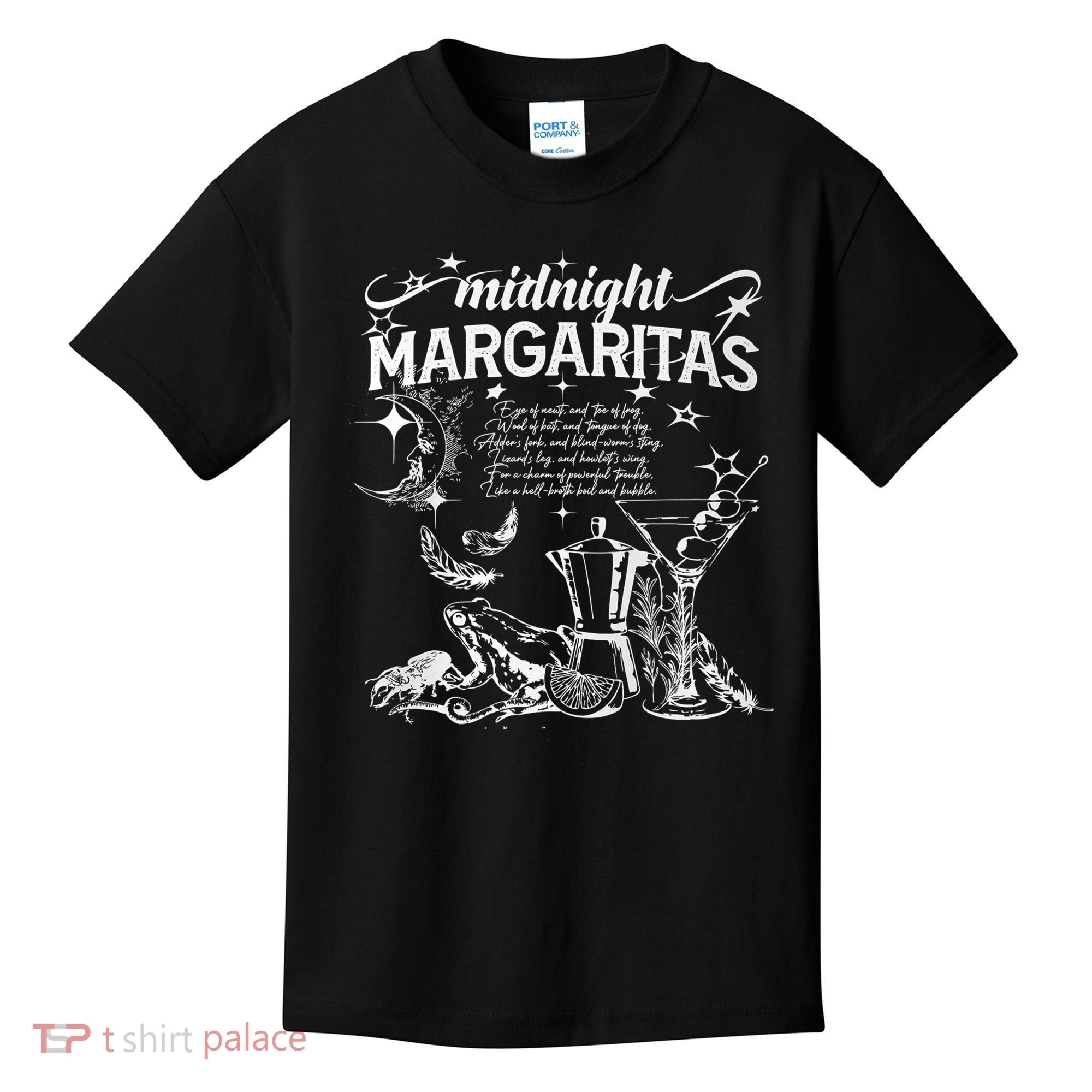 Midnight Margaritas Recipe Halloween Kids T-Shirt