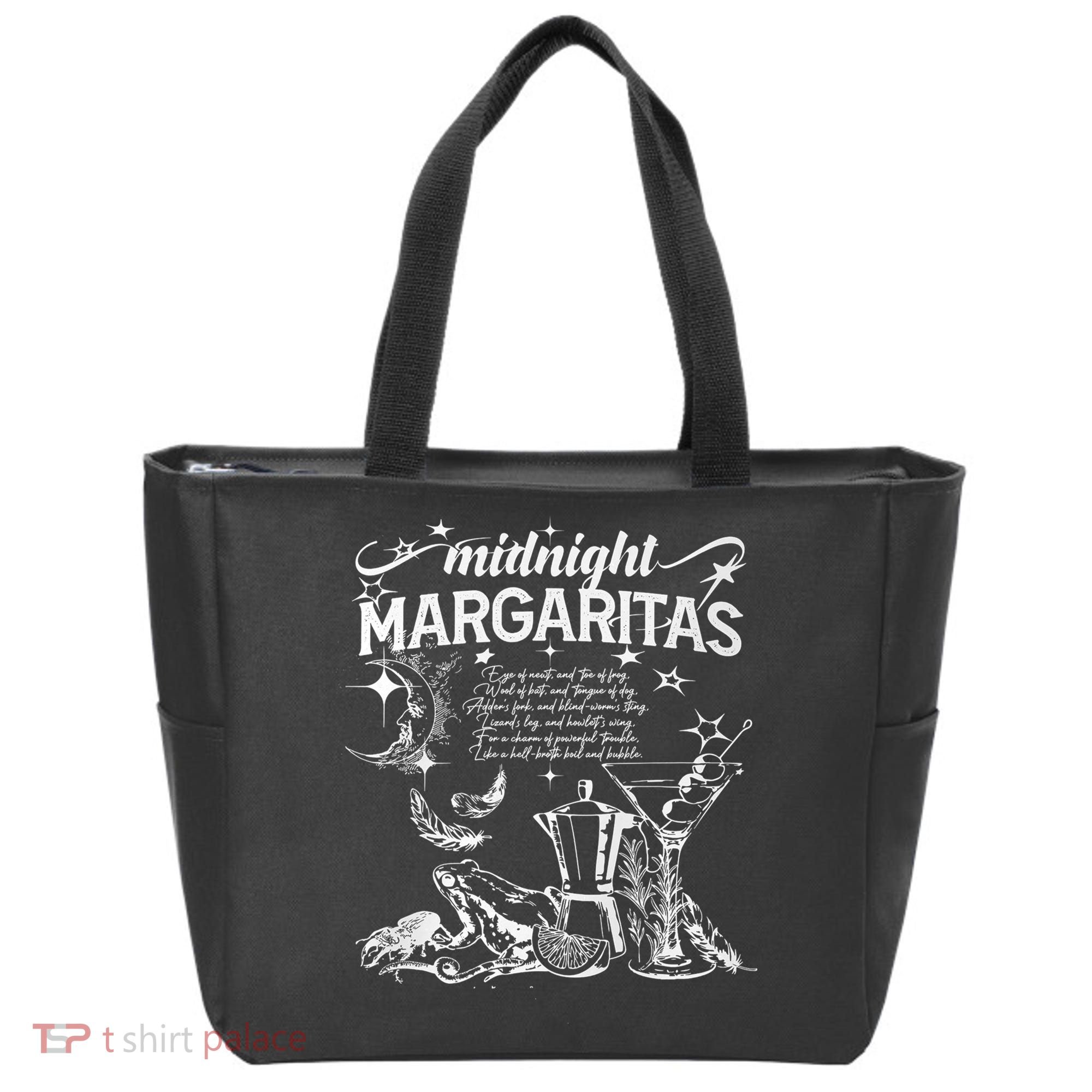 Midnight Margaritas Recipe Halloween Tote Bag
