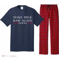 Make Milk Raw Again Funny Raw Milk Pajama Set thumb 0