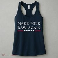 Make Milk Raw Again Funny Raw Milk Women's Tank Top thumb 3