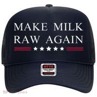Make Milk Raw Again Funny Raw Milk Hat thumb 0
