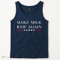 Make Milk Raw Again Funny Raw Milk Tank Top thumb 2