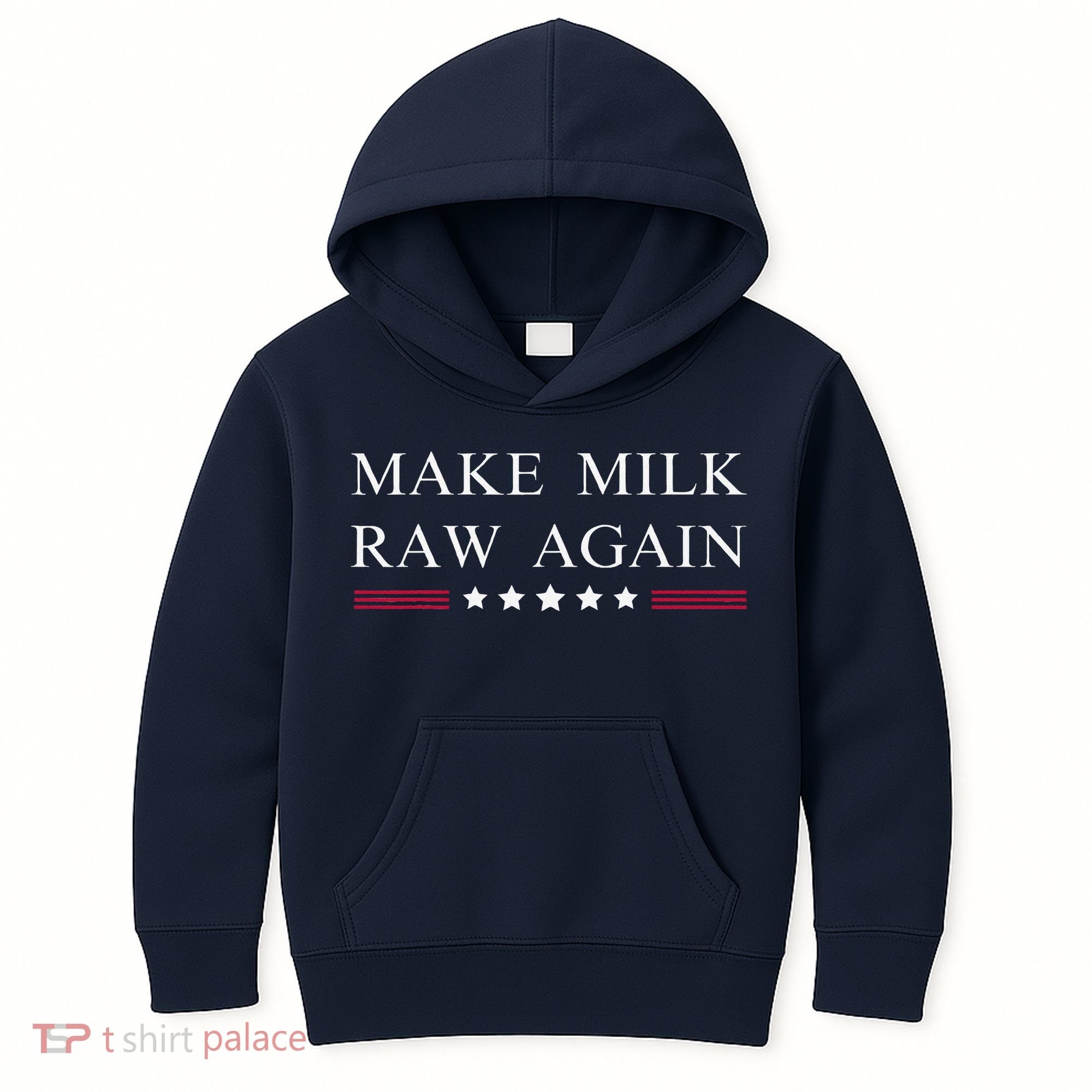 Make Milk Raw Again Funny Raw Milk Kids Hoodie