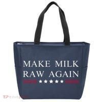Make Milk Raw Again Funny Raw Milk Tote Bag thumb 0