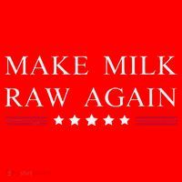 Make Milk Raw Again Funny Raw Milk Santa Hat thumb 1