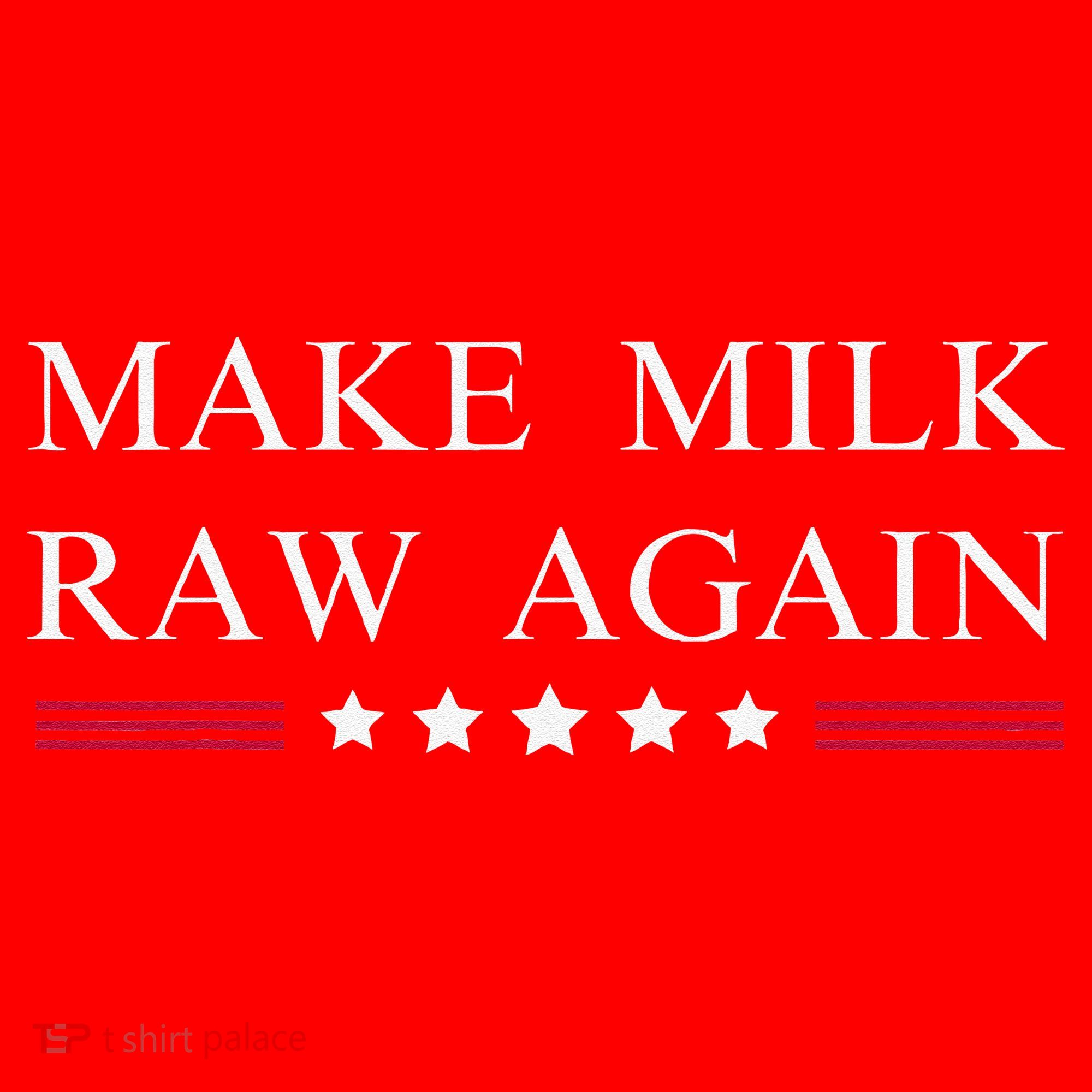 Make Milk Raw Again Funny Raw Milk Santa Hat