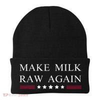 Make Milk Raw Again Funny Raw Milk Beanie thumb 0