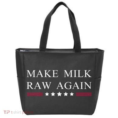 Make Milk Raw Again Funny Raw Milk Tote Bag