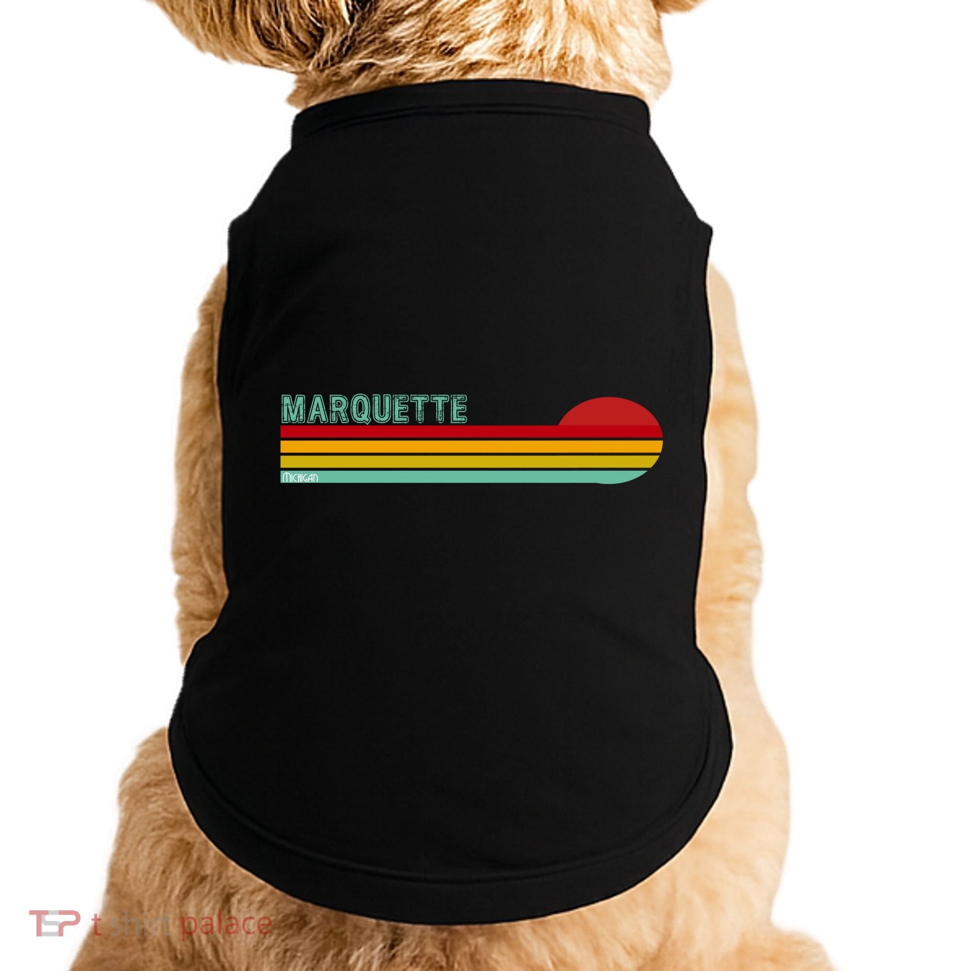 Marquette Michigan Retro Doggie Tank