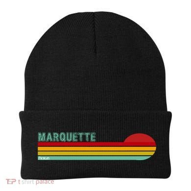 Marquette Michigan Retro Beanie
