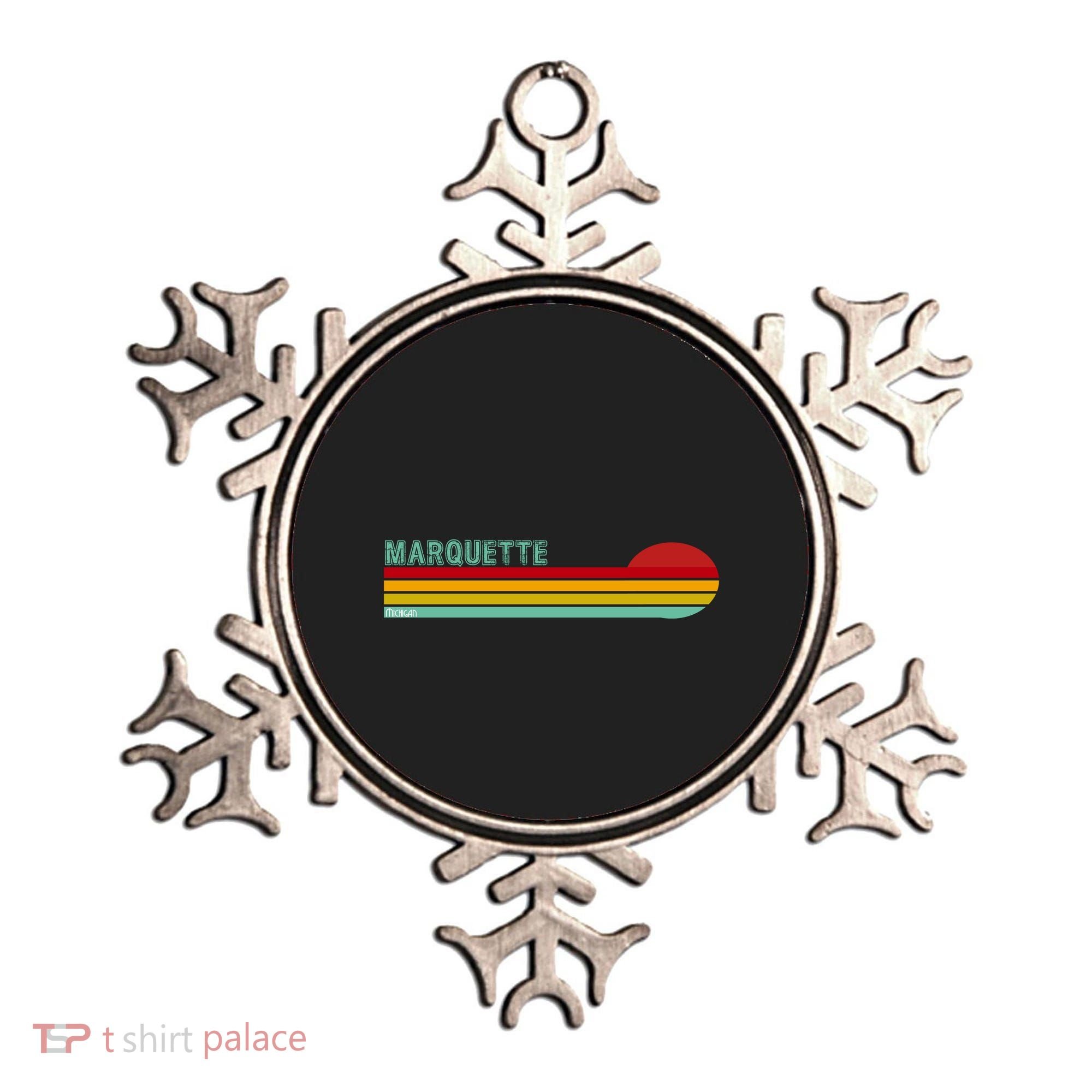 Marquette Michigan Retro Ornament