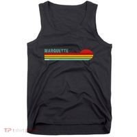 Marquette Michigan Retro Tank Top thumb 0