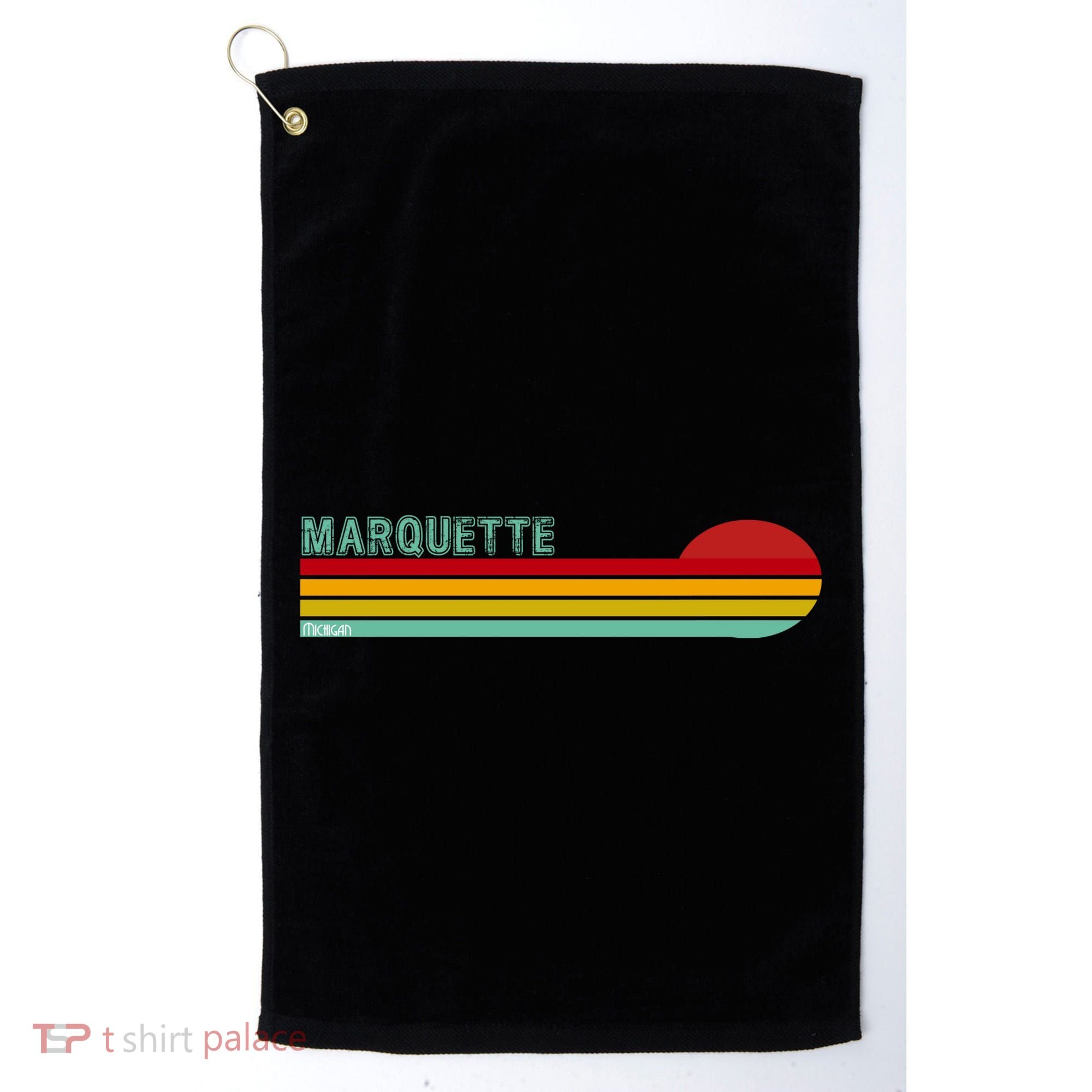 Marquette Michigan Retro Golf Towel