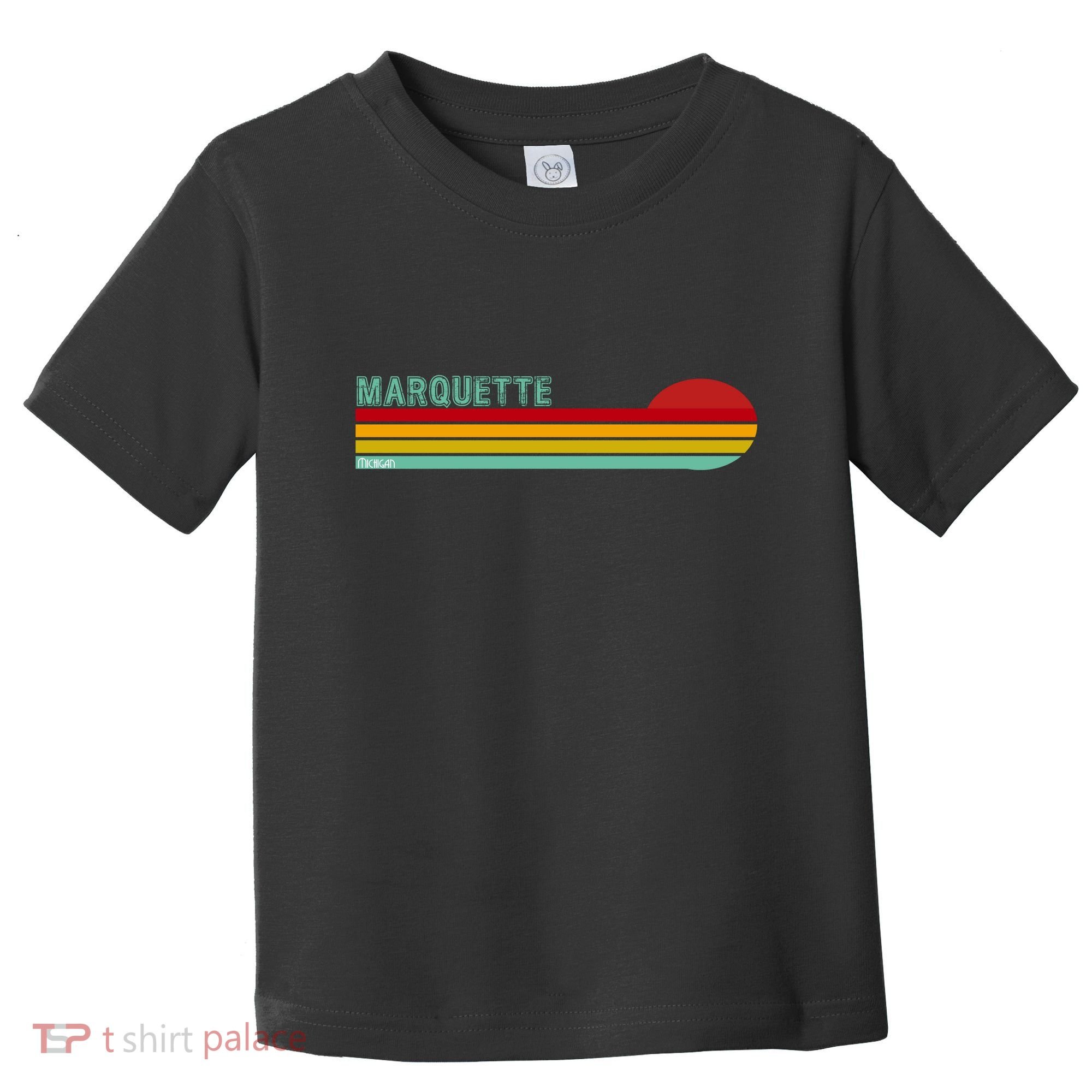 Marquette Michigan Retro Toddler T-Shirt