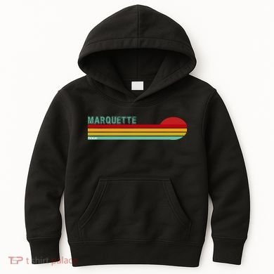 Marquette Michigan Retro Kids Hoodie