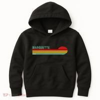 Marquette Michigan Retro Kids Hoodie thumb 0
