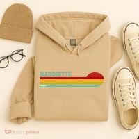 Marquette Michigan Retro Hoodie thumb 4