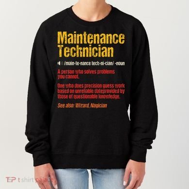 Maintenance Man retro Definition Technician  Women's Sweatshirt