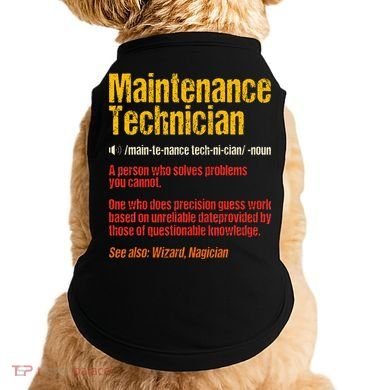 Maintenance Man retro Definition Technician  Doggie Tank
