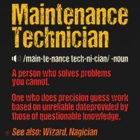 Maintenance Man retro Definition Technician  Doggie Tank thumb 4