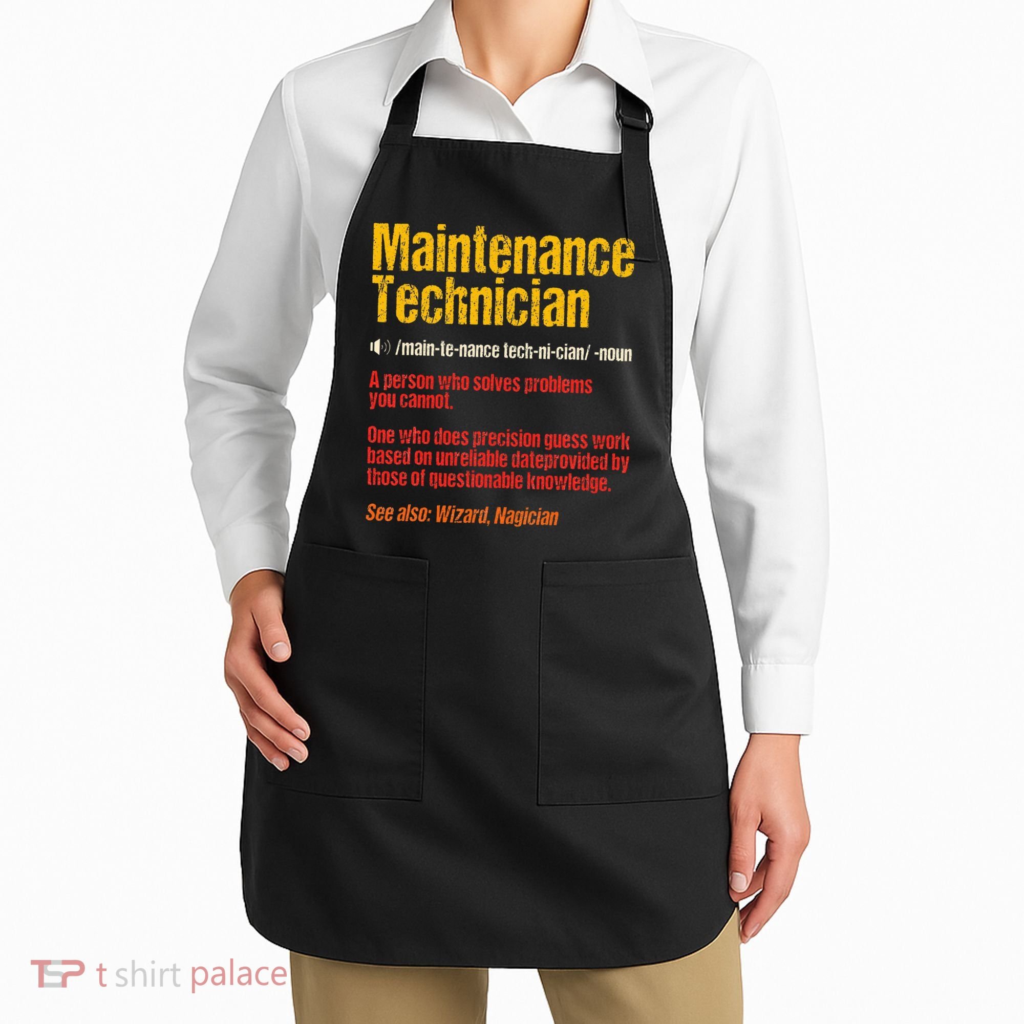 Maintenance Man retro Definition Technician  Apron