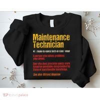 Maintenance Man retro Definition Technician  Sweatshirt thumb 2