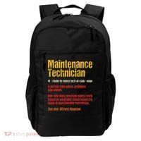 Maintenance Man retro Definition Technician  Backpack thumb 0
