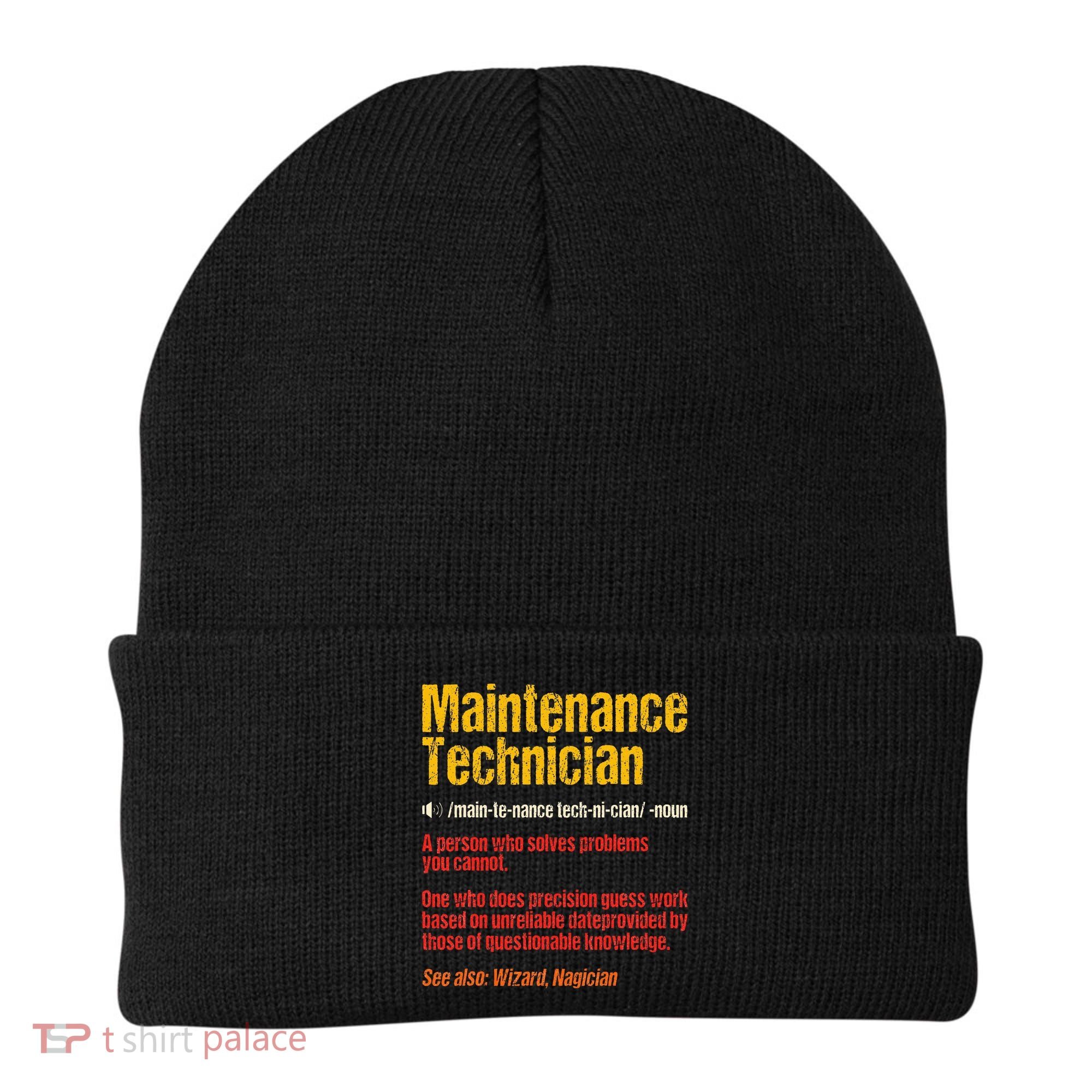 Maintenance Man retro Definition Technician  Beanie