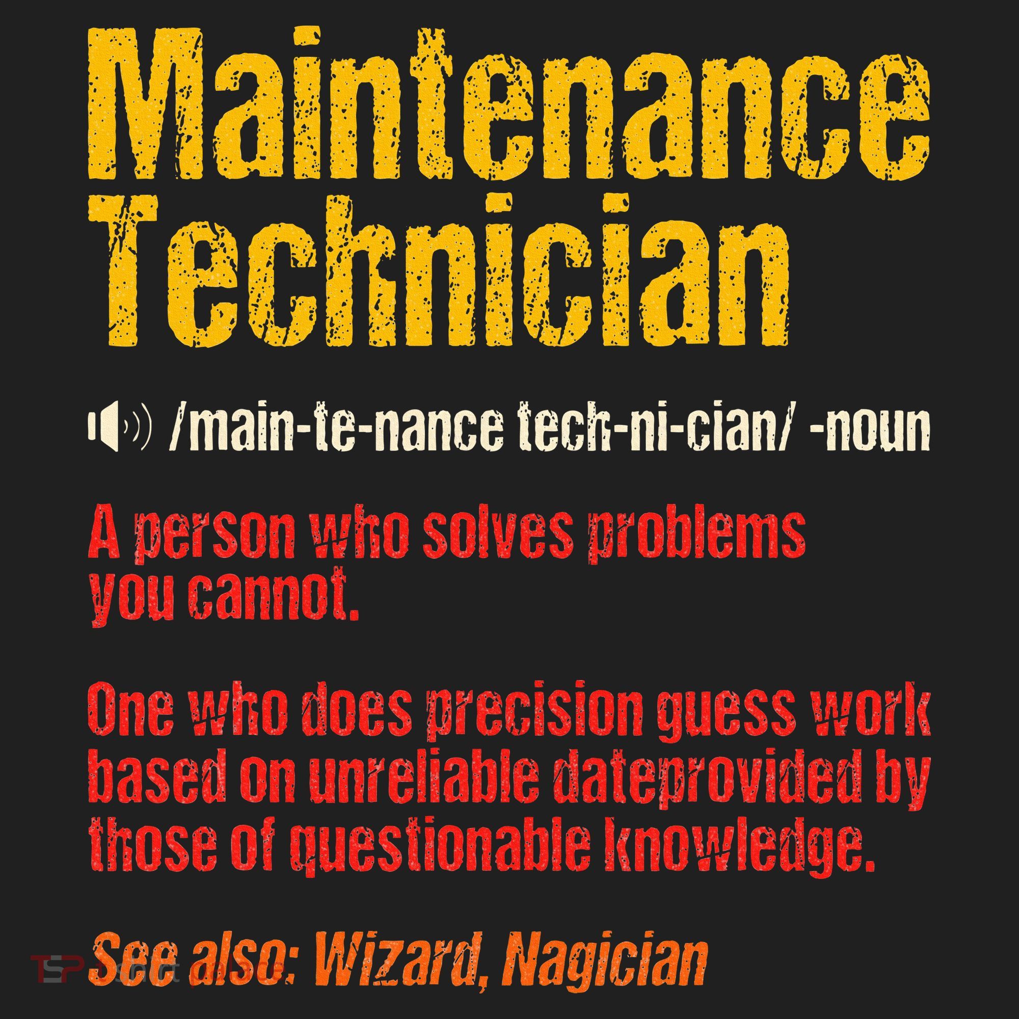 Maintenance Man retro Definition Technician  Beanie