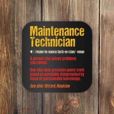 Maintenance Man retro Definition Technician  Coaster
