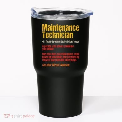 Maintenance Man retro Definition Technician  Tumbler