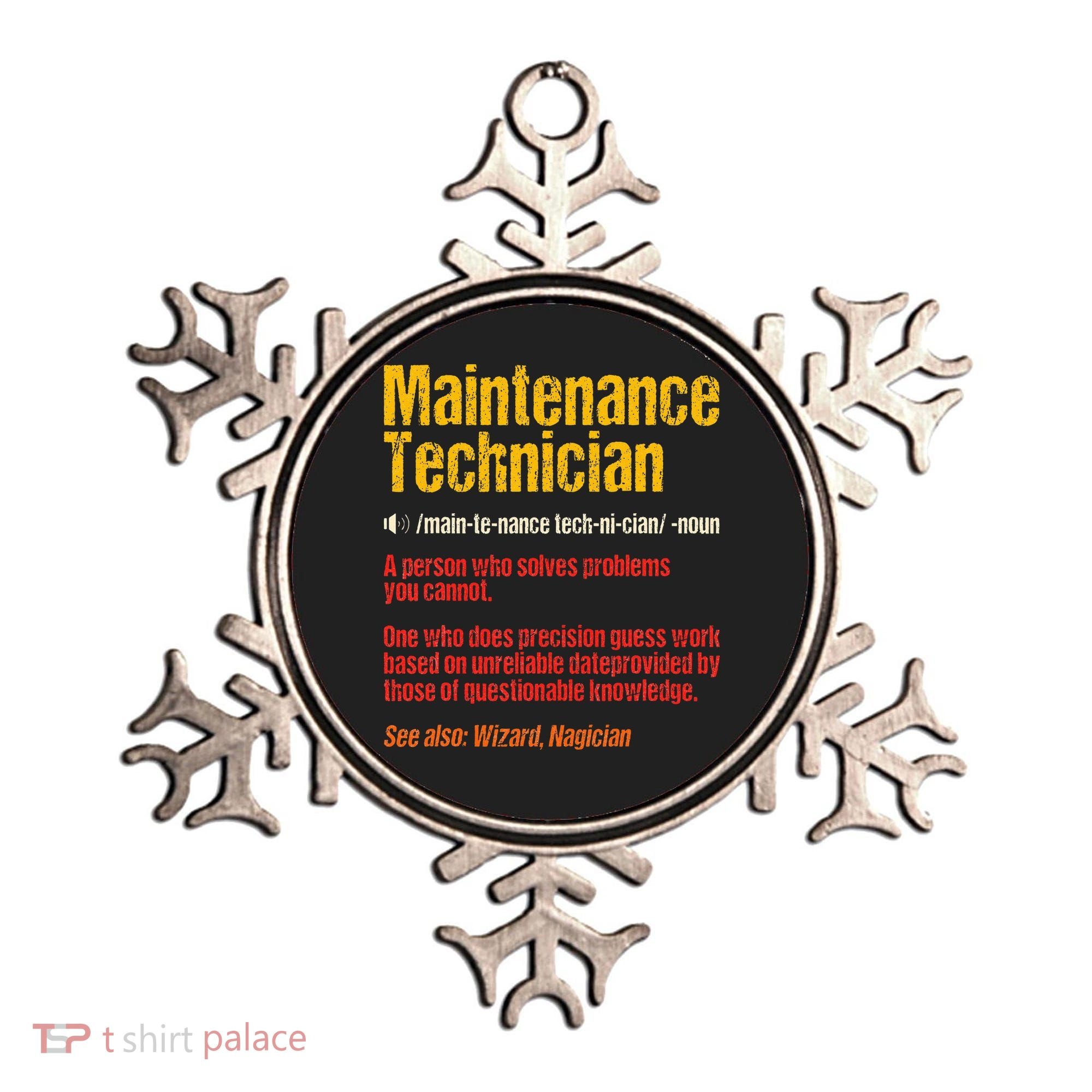 Maintenance Man retro Definition Technician  Ornament
