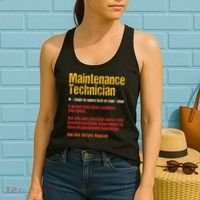 Maintenance Man retro Definition Technician  Women's Tank Top thumb 2