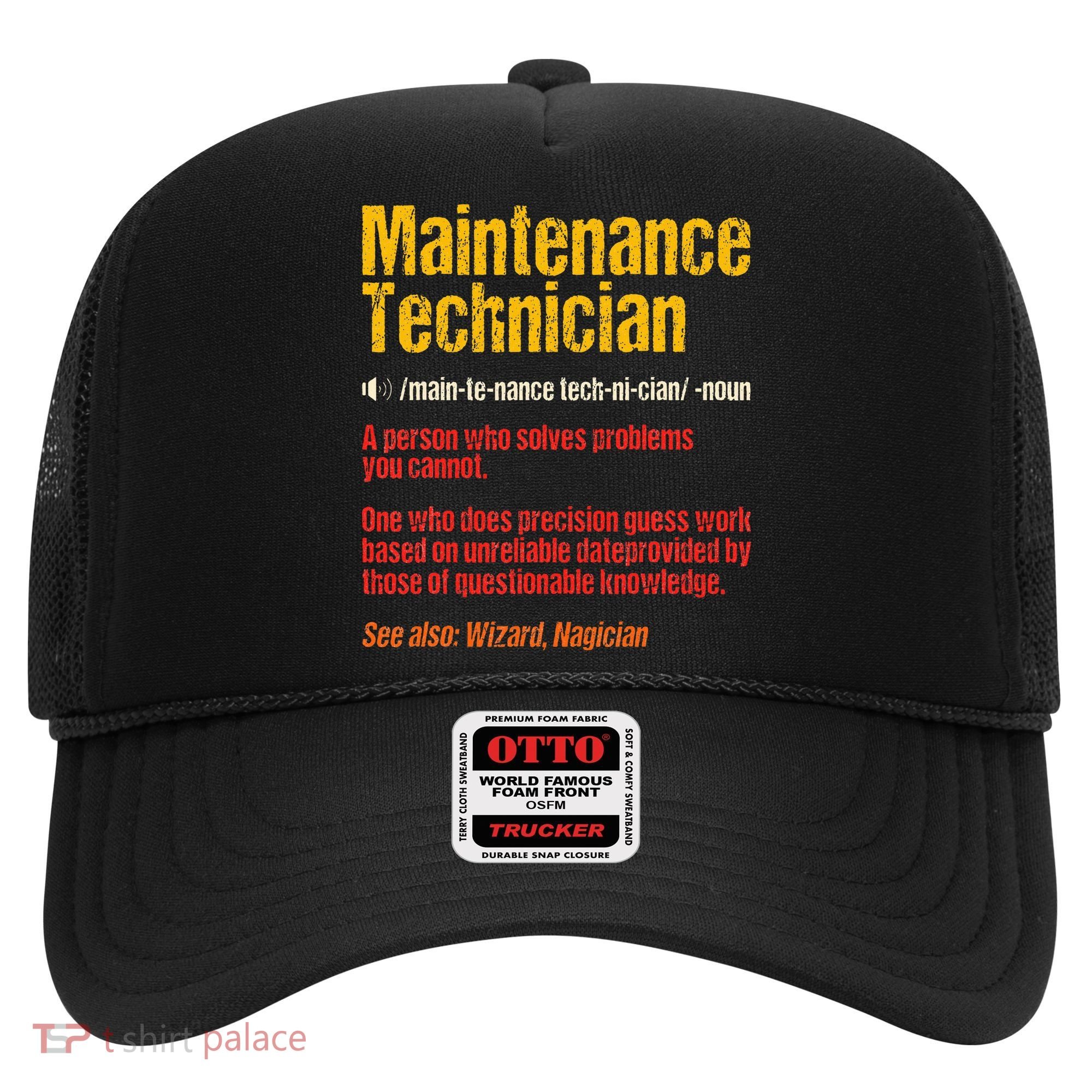 Maintenance Man retro Definition Technician  Hat