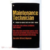 Maintenance Man retro Definition Technician  Golf Towel thumb 0