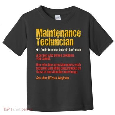 Maintenance Man retro Definition Technician  Toddler T-Shirt