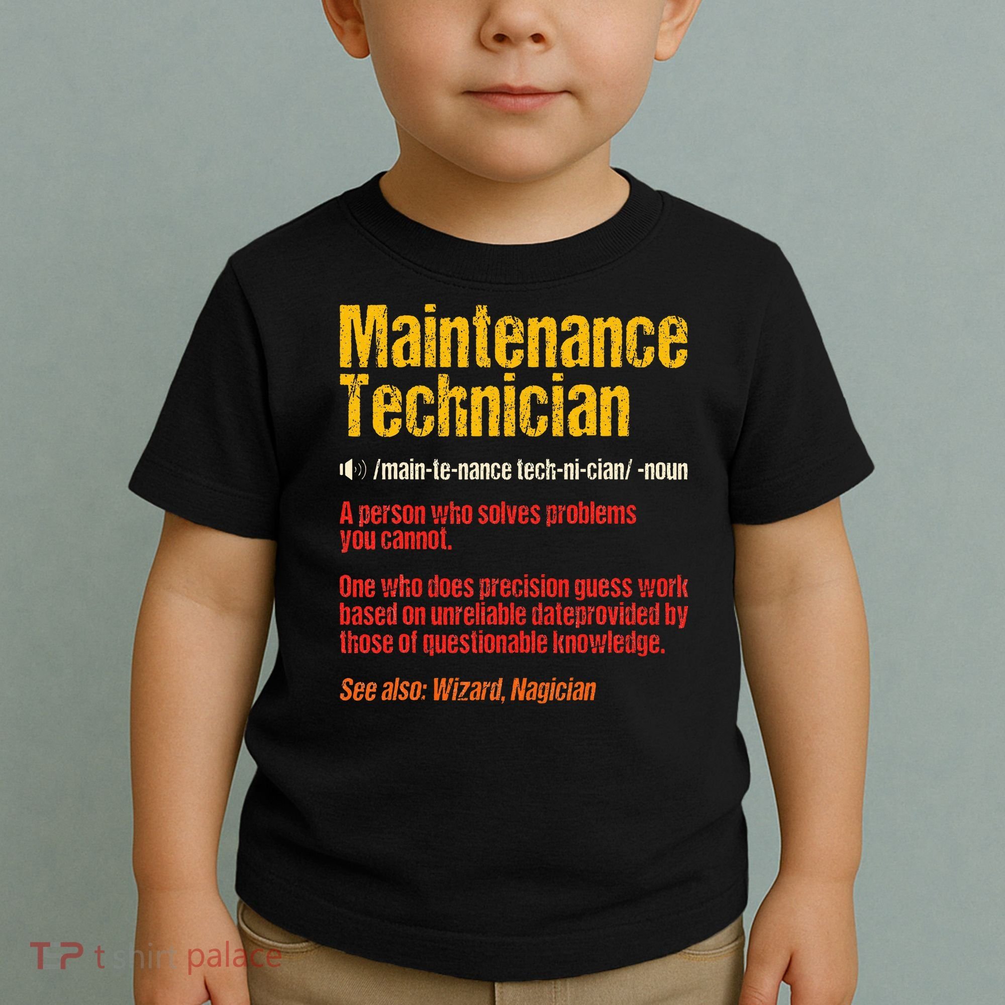 Maintenance Man retro Definition Technician  Toddler T-Shirt