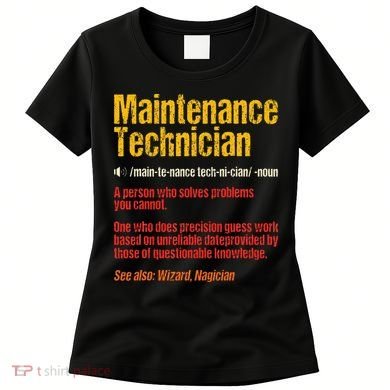 Maintenance Man retro Definition Technician  Women's T-Shirt