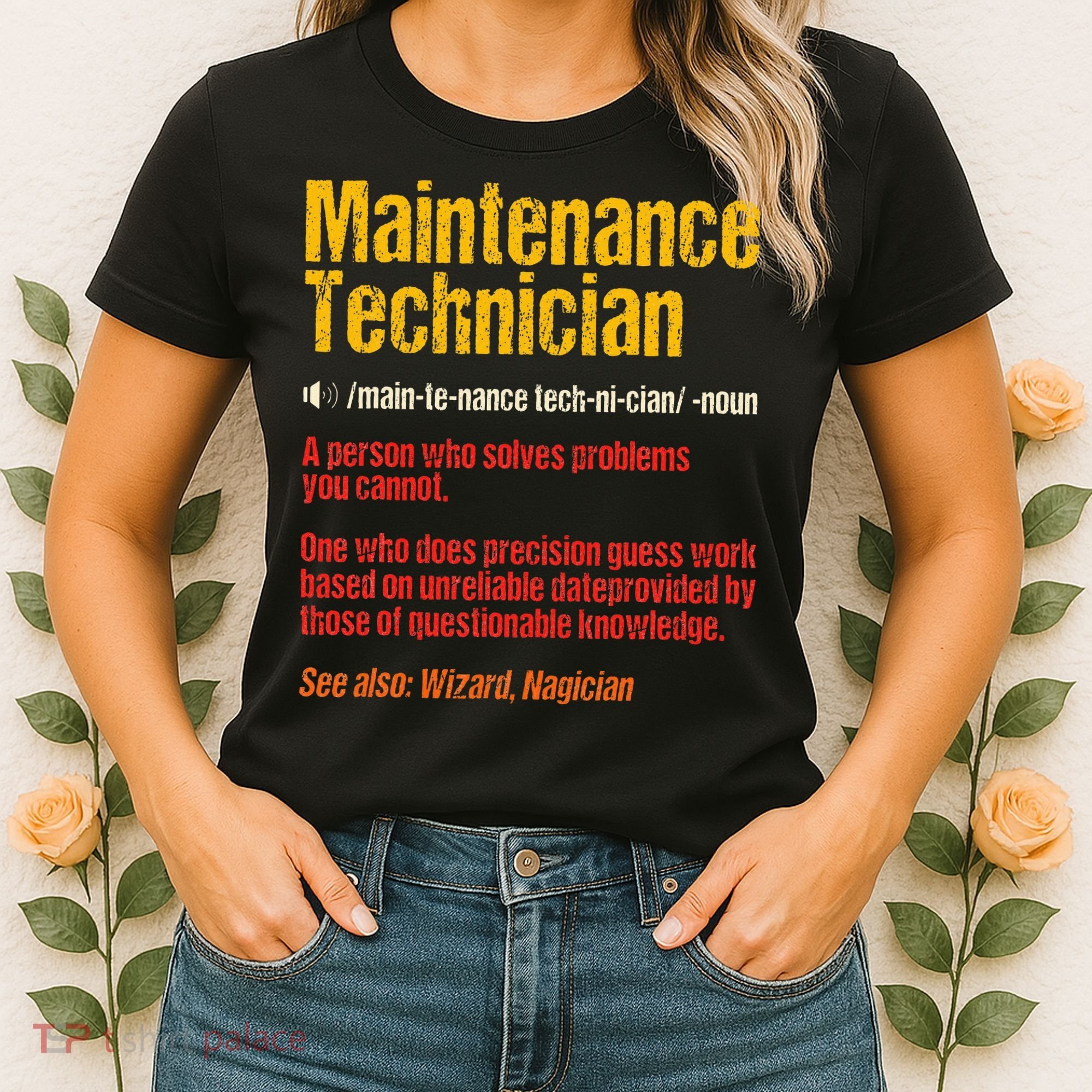 Maintenance Man retro Definition Technician  Women's T-Shirt