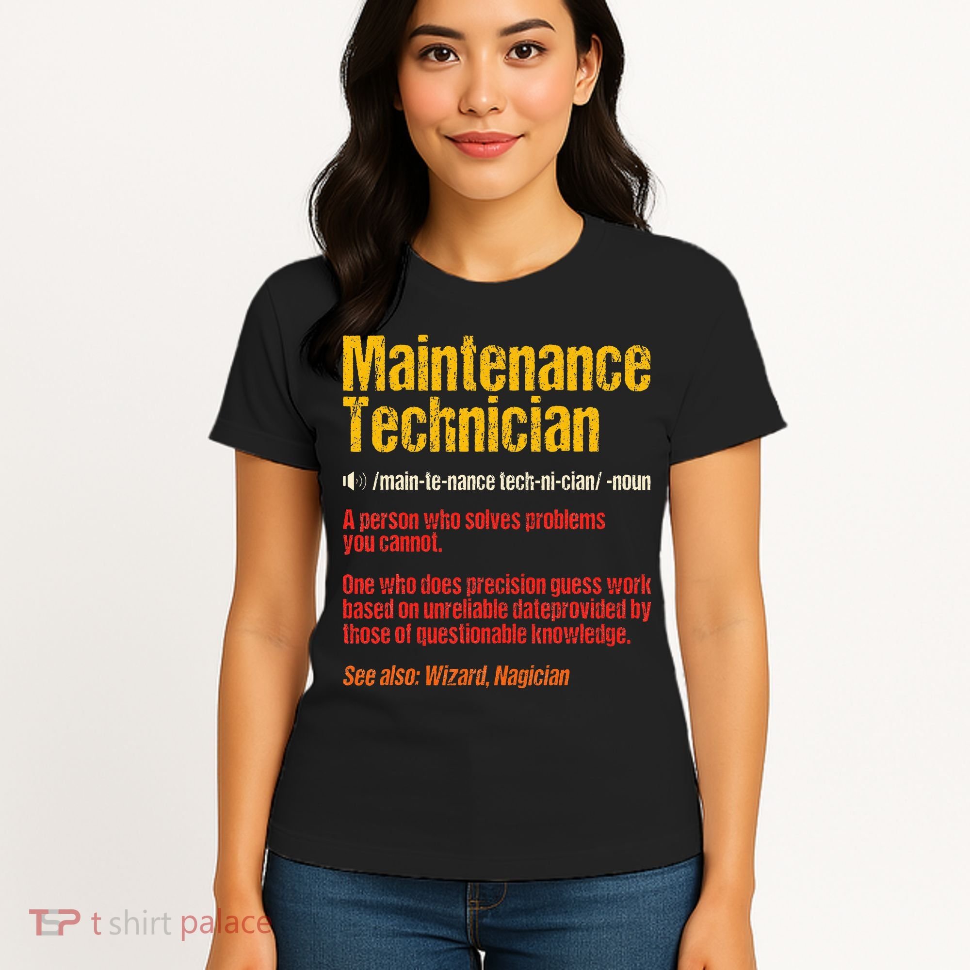 Maintenance Man retro Definition Technician  Women's T-Shirt