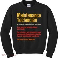 Maintenance Man retro Definition Technician  Kids Sweatshirt thumb 0