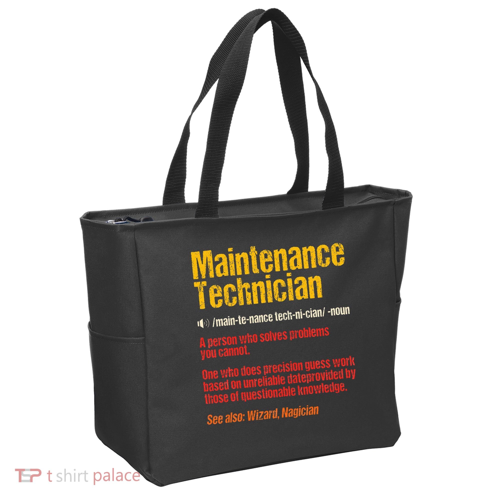 Maintenance Man retro Definition Technician  Tote Bag