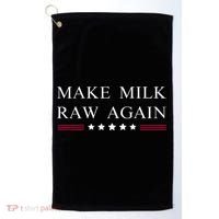 Make Milk Raw Again  Raw Milk Golf Towel thumb 0
