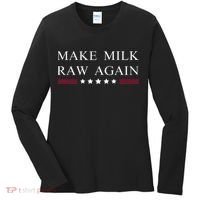 Make Milk Raw Again  Raw Milk Women's Long Sleeve Shirt thumb 0