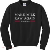 Make Milk Raw Again  Raw Milk Kids Sweatshirt thumb 0